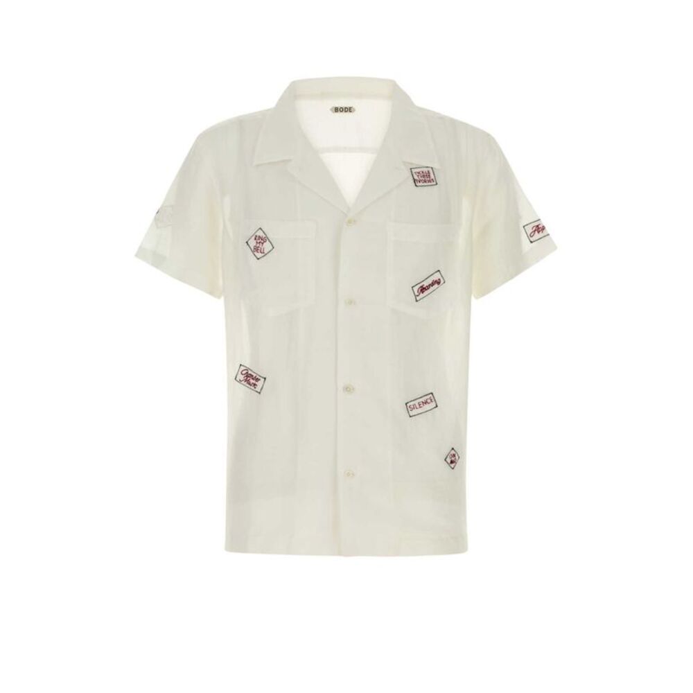 Bode Men White Cotton Blend On Air Shirt